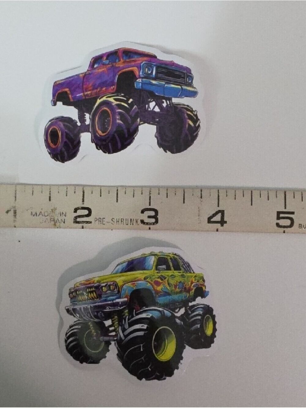 Monster Truck Sticker Sheet for Kids - Colorful Trucks - Lot Of 12 - Picture 6 of 7